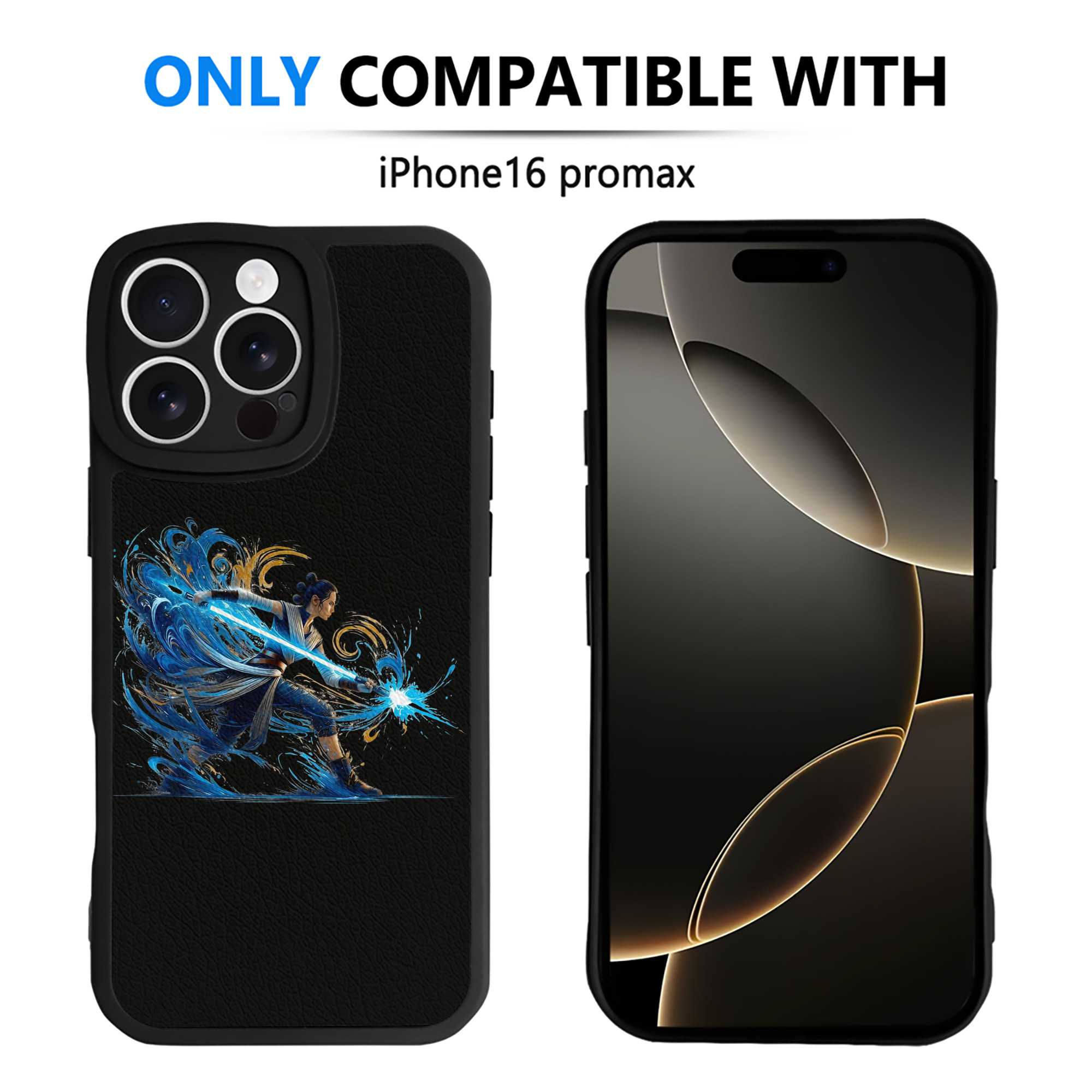 （画像用） スター・ウォーズ Star Wars 【iPhone 16シリーズ対応】シリコンスマホケース（レザー調） 材質：シリコン